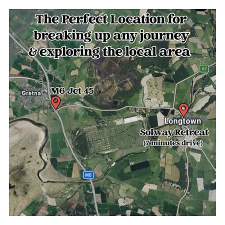 Apartamento Solway Retreat, Cosy 2 Bed Flat, Sleeps 4 - M6 Jct45, A75, Gretna & Carlisle Longtown (Cumbria)