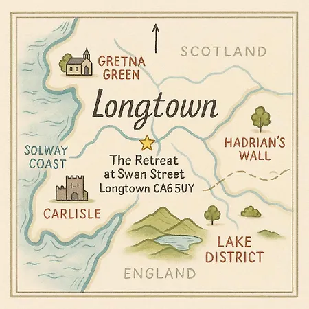 Solway Retreat, Cosy 2 Bed Flat, Sleeps 4 - M6 Jct45, A75, Gretna & Carlisle